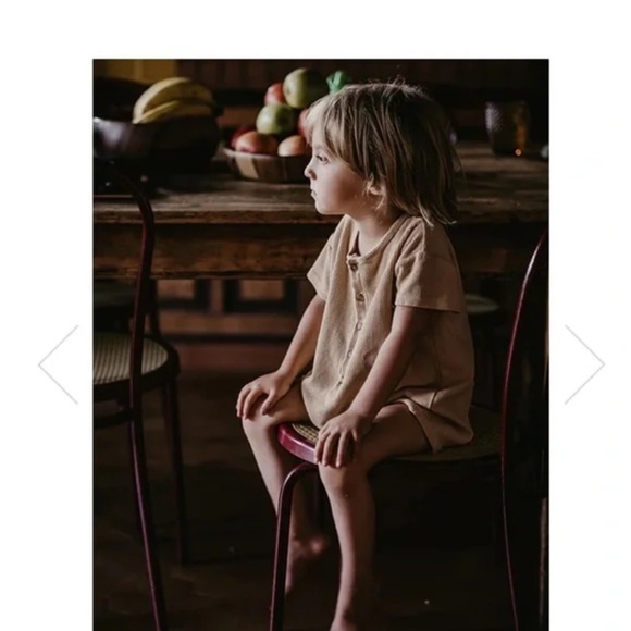 The Simple Folk The Explorer Playsuit in Olive - Picture 3 of 9